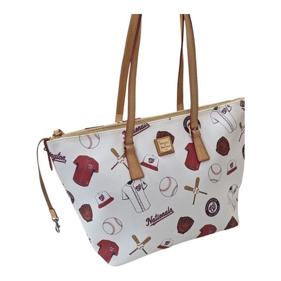Dooney & Bourke MLB Washington Nationals Baseball‎ Large Tote Handbag Purse Bag - Picture 1 of 9